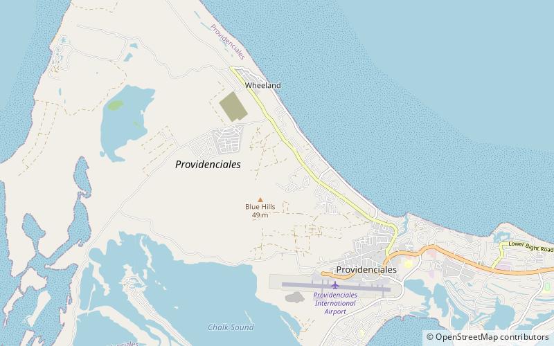 blue hills providenciales location map