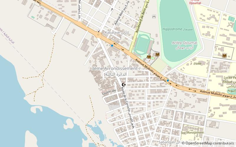 connection ndzamena location map