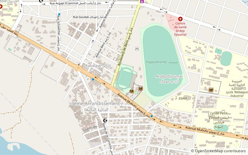 estadio polideportivo idriss mahamat ouya yamena location map