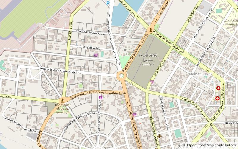 Avenue Charles de Gaulle location map