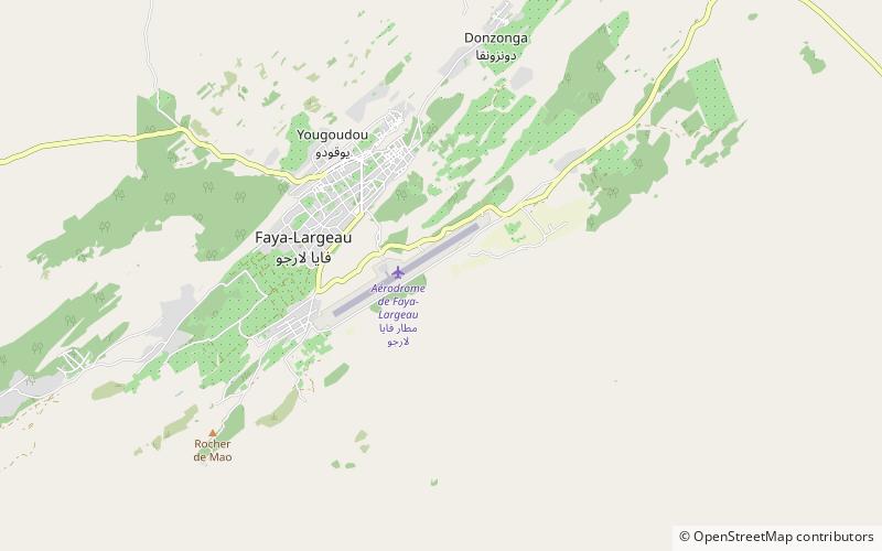 borkou faya largeau location map