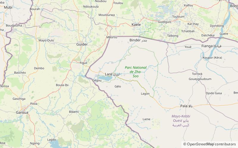 lac trene reserve de faune de binder lere location map