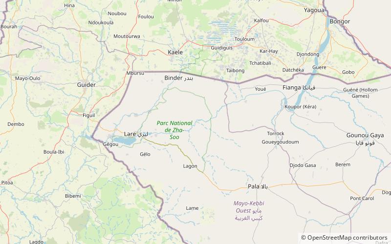 gauthiot falls reserve de faune de binder lere location map