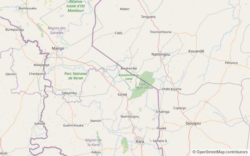 Koutammakou location map