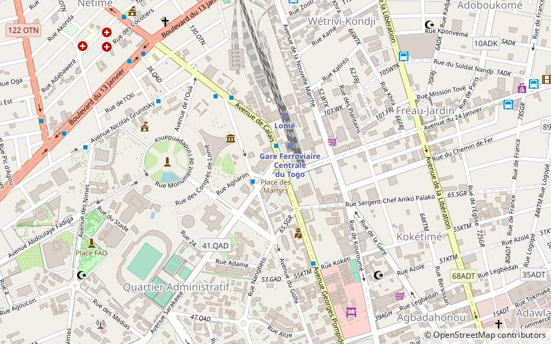 Place des Martyrs location map