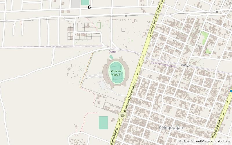 Stade de Kégué location map