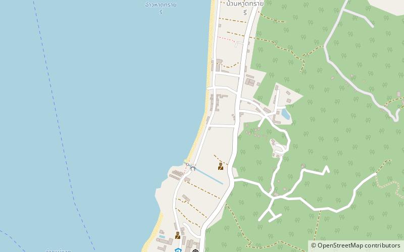 sai ri beach ko tao location map
