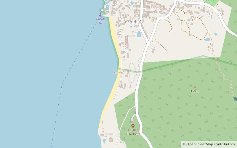 kai bae beach park narodowy mu ko chang location map