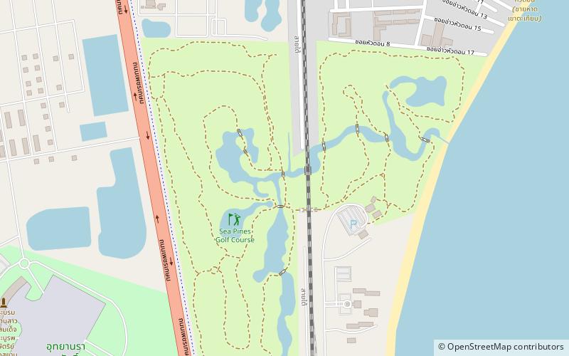 sea pines golf course hua hin location map
