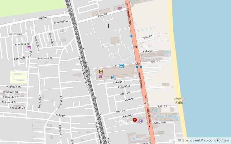 market village hua hin location map