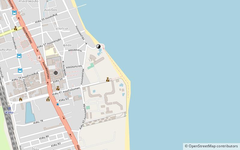 hua hin beach location map