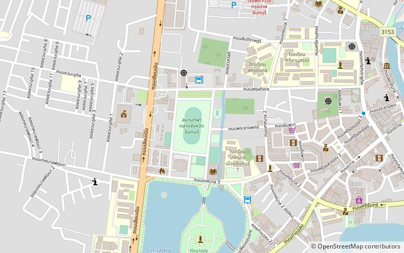 chanthaburi stadium location map