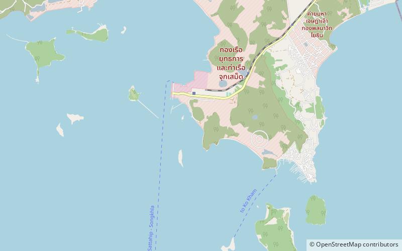 nang ram beach sattahip location map