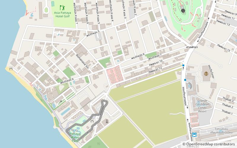 pattaya park night plaza location map