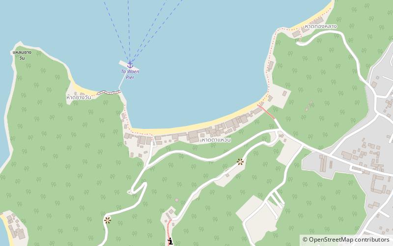 Tawaen Beach location map
