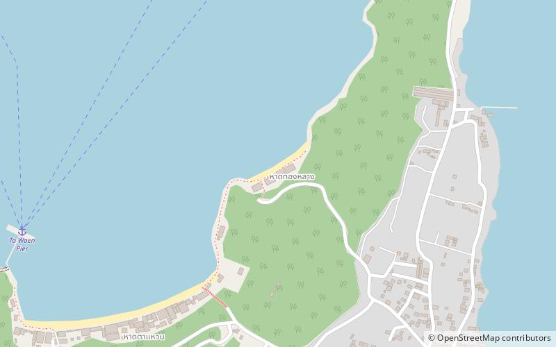tong lang beach ko lan location map