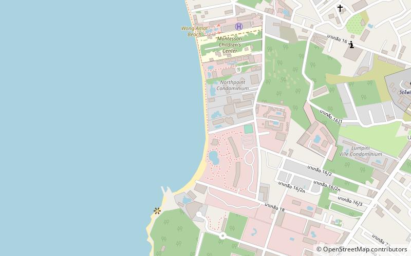Wong Amat Beach location map