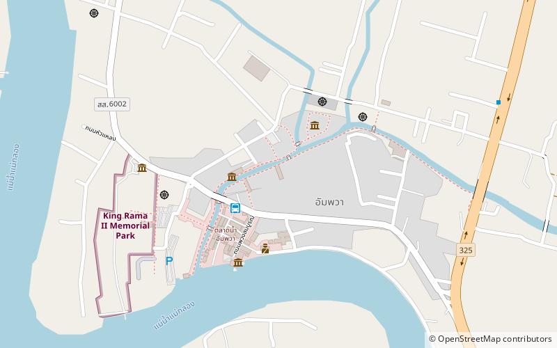 ban mae hnu xamphwa amphawa location map