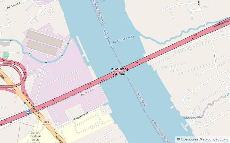 Kanchanaphisek-Brücke location map