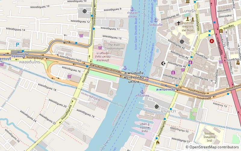 Taksin-Brücke location map