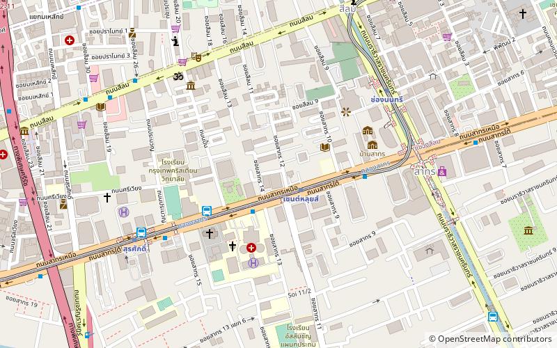 Sathon Road location map