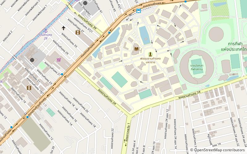 Ramkhamhaeng University Stadium location map