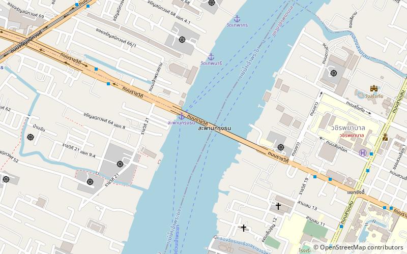 Krung Thon Bridge location map