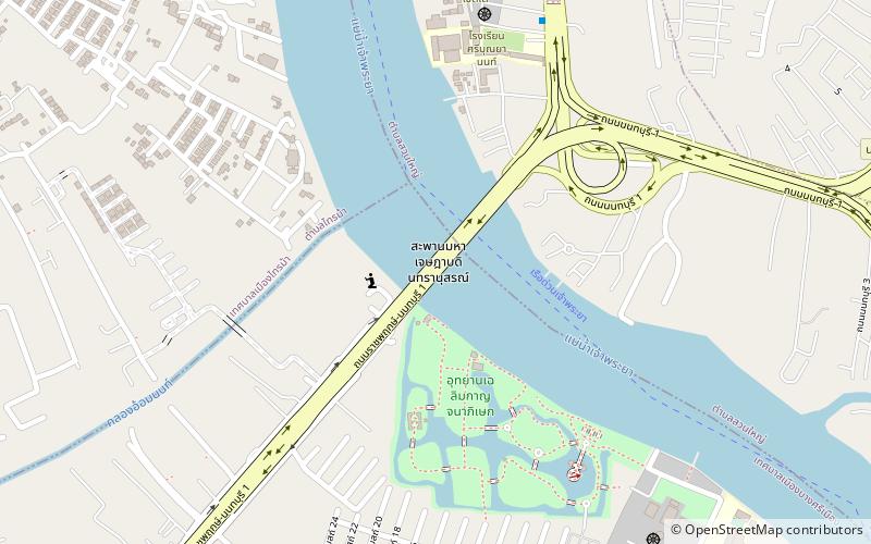 Maha Chesadabodindranusorn Bridge location map