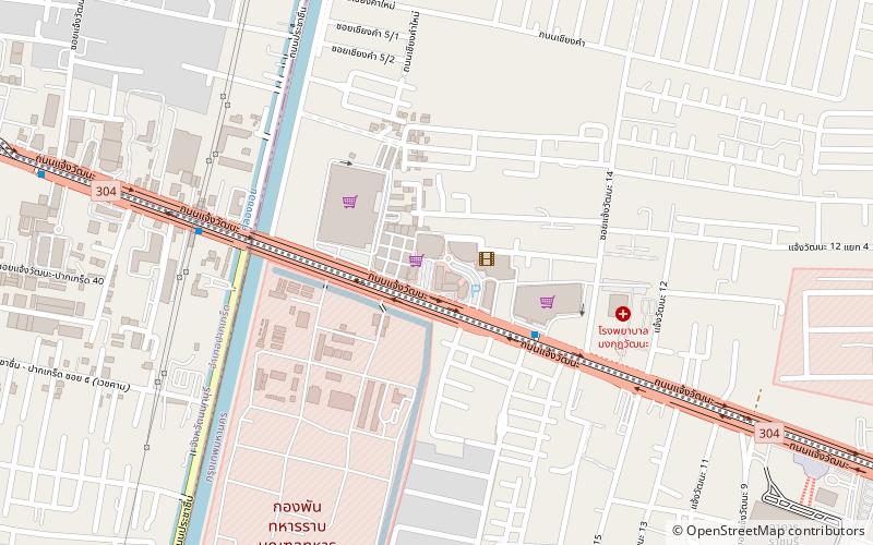 the avenue chaengwattana bangkok location map