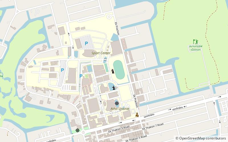 Rangsit University Stadium location map