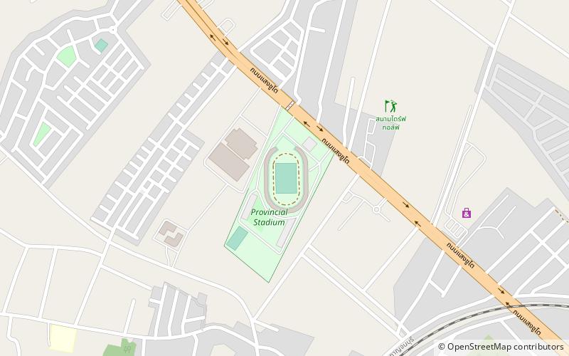 Kanchanaburi Province Stadium location map