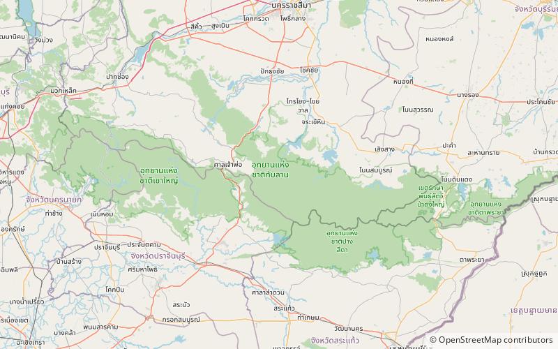 Dong Phayayen–Khao Yai Forest Complex location map