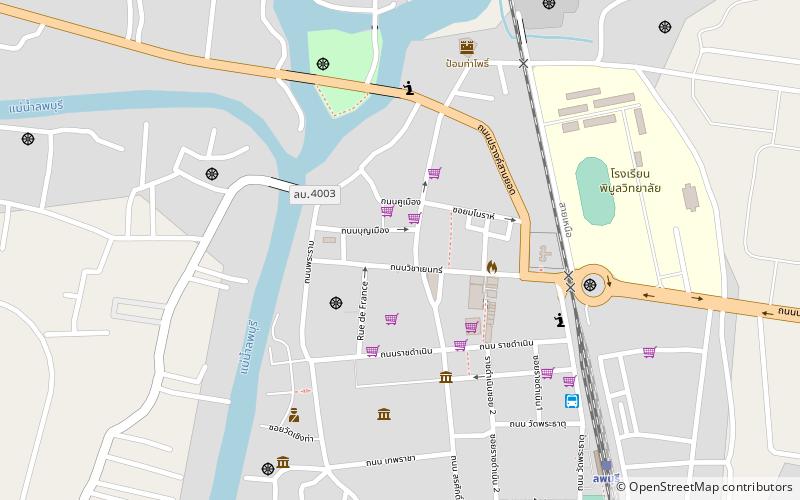 ban vichayen lop buri location map