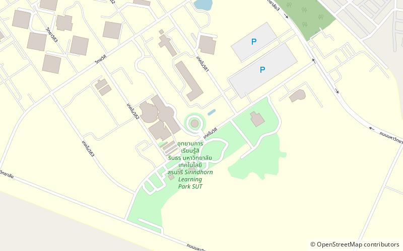 Université de technologie de Suranaree location map