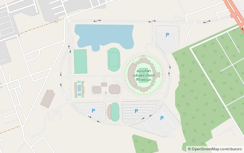 His Majesty the King's 80th Birthday Anniversary location map