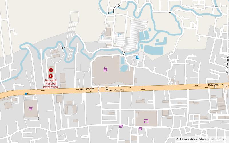 The Mall Nakhon Ratchasima location map