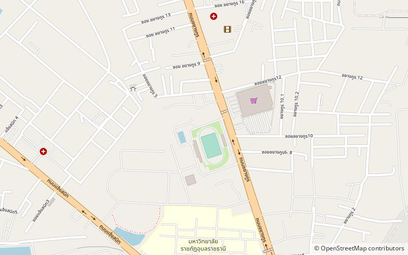 ubon rachathani sports school stadium ubon ratchathani location map