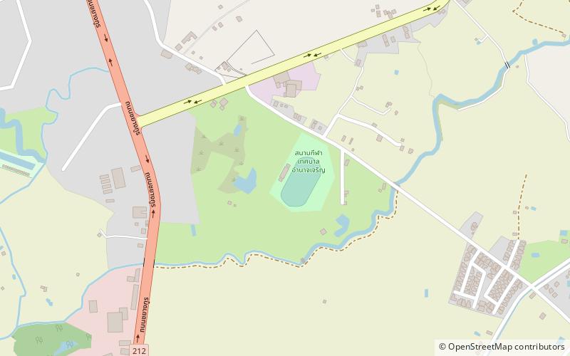 Amnat Charoen municipal Stadium location map