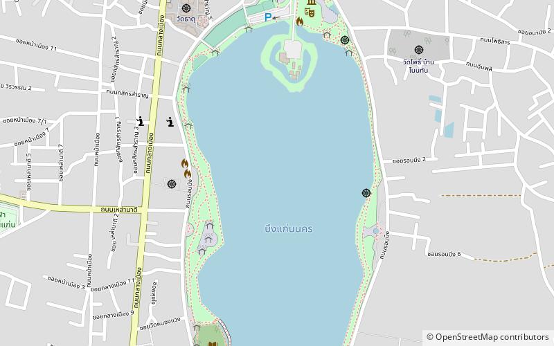 bueng kaen nakhon park khon kaen location map