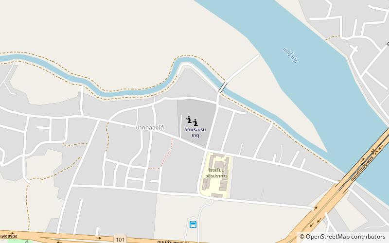 wat phra borommathat kamphaeng phet location map