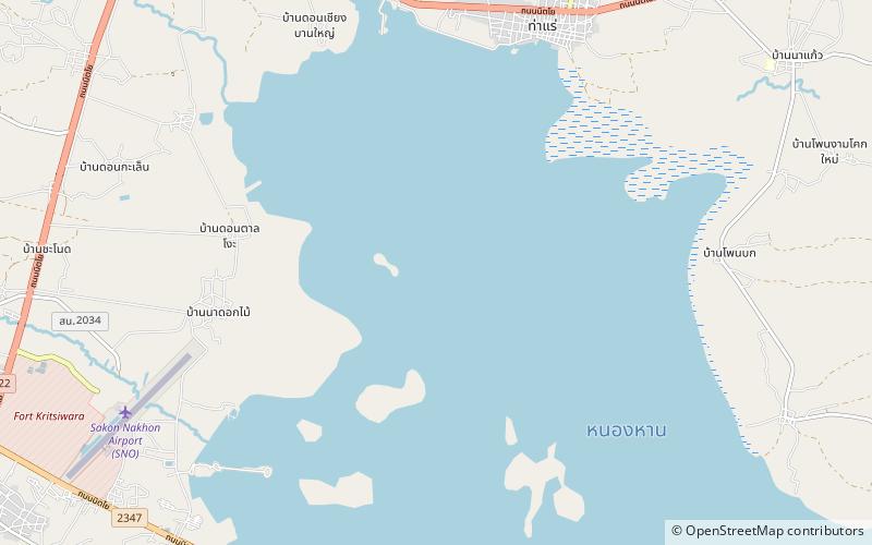 Nong Han Lake location map