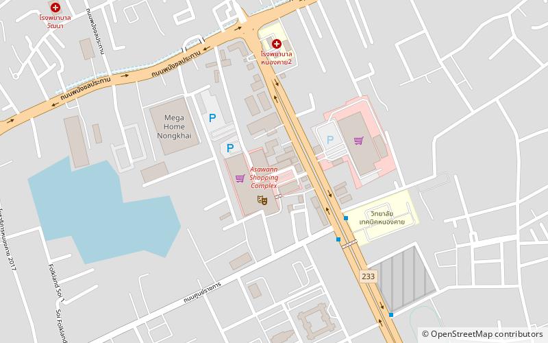 asawann shopping complex nong khai location map