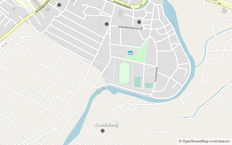 Lamphun Province Stadium location map