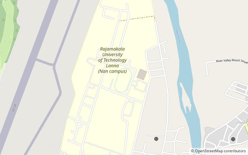 rajamangala university of technology nan campus stadium location map