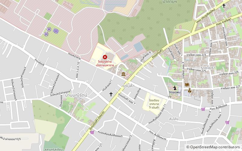 oub kham museum chiang rai location map