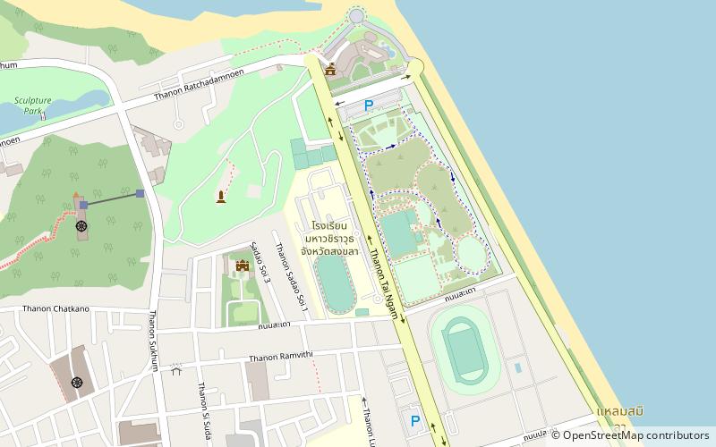 samila beach songkhla location map