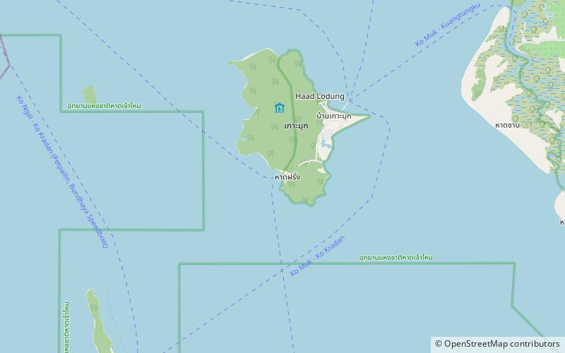 charlie beach park narodowy hat chao mai location map