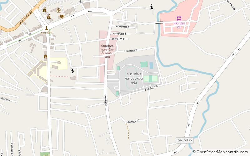 trang municipality stadium location map