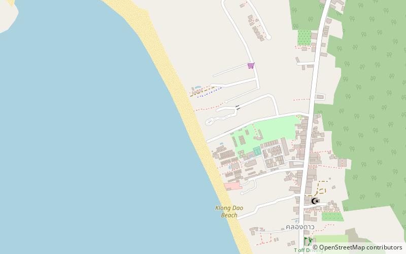 khlong dao beach ko lanta location map
