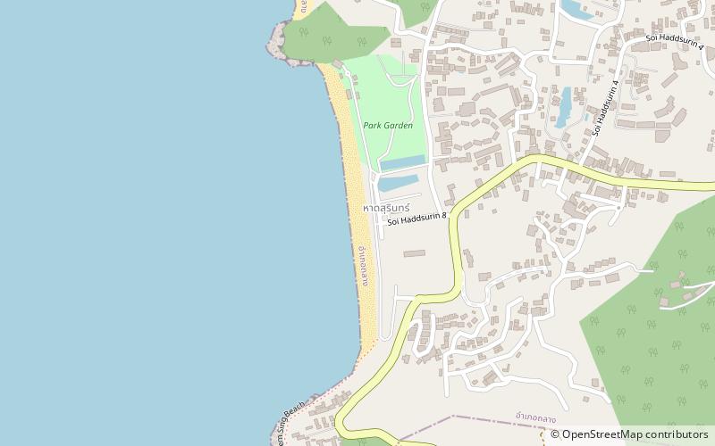 surin beach phuket province location map